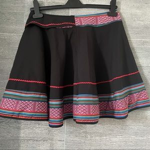Oriental Traditional Pleated Chinese Tennis Skirt